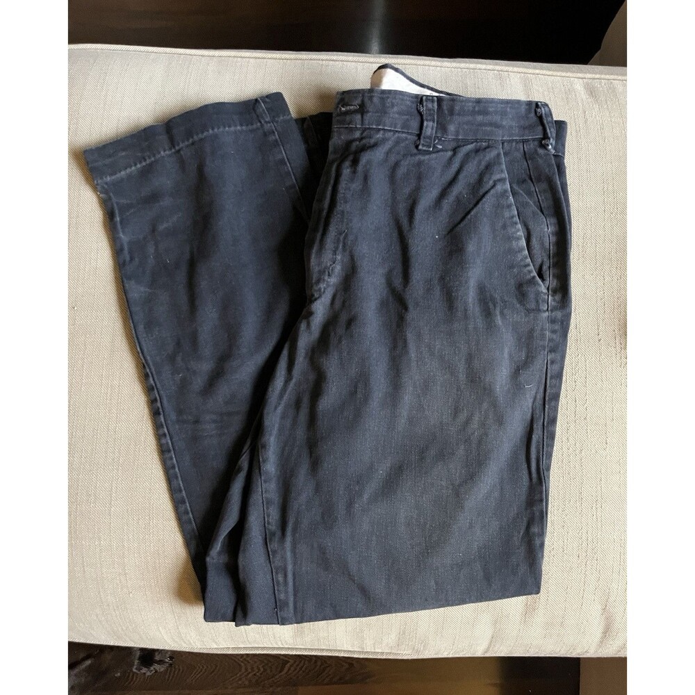 Bulwark Men’s Work Pants Blue Cotton Twill Construction Size 34 MPN SECBNV